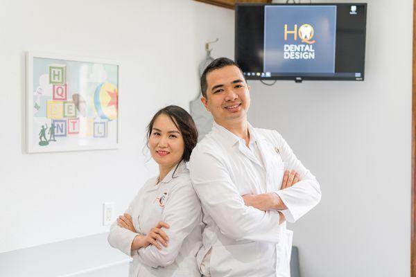 Dr. Quyen Tran, Dr. Hiep Pham, HQ Dental Design, best dentist in Georgetown, TX, rated best emergency dental clinical in Georgetown.