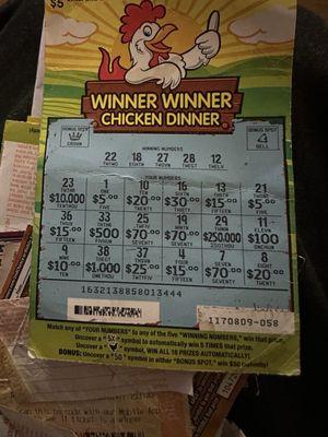 Winner winner, chicken dinner