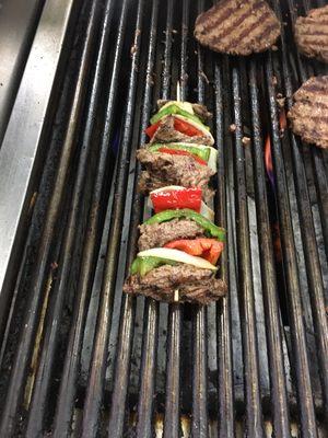 Steak tip shish kabob