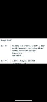 Response from postal worker,