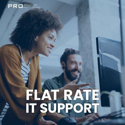 PRO's small business Flat Rate IT Support includes unlimited remote help desk!