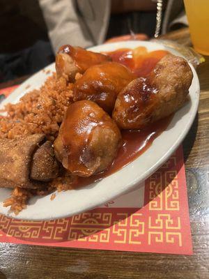 Sweet & Sour Chicken / Pollo Agria Dulce