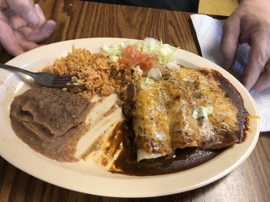 Enchilada platter