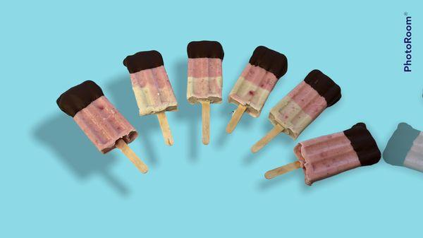 Strawberry - banana paleta