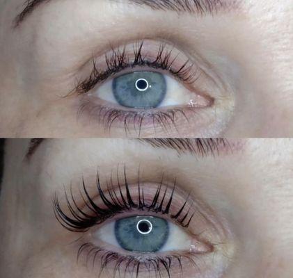 Lash lift and tint