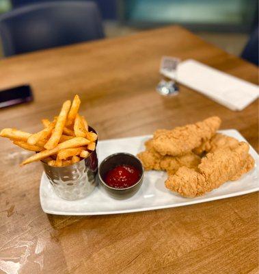 Chicken tenders and fries