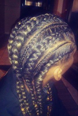 Feeding scalp braids