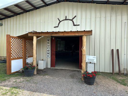 Entrance to beer bar