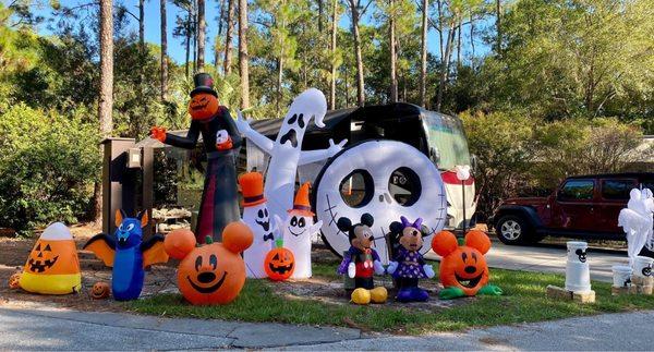 Disney Halloween 2021 Decorations, Disney's Fort Wilderness Campgrounds, Orlando