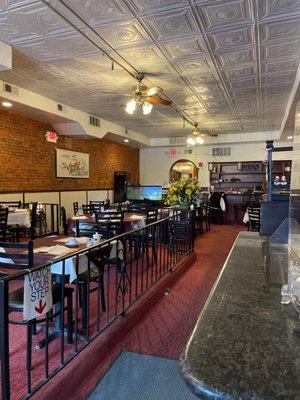 Interior of the Yangtze restaurant.