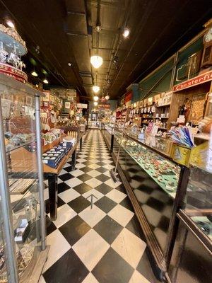 Lots of unusual products, gifts, Nostalgia Merchandise, antiques, & Memorabilia line the walls of this shop from 1883 @ Leavitt & Peirce