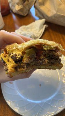 CHEEEESY BURGER with jalapeños