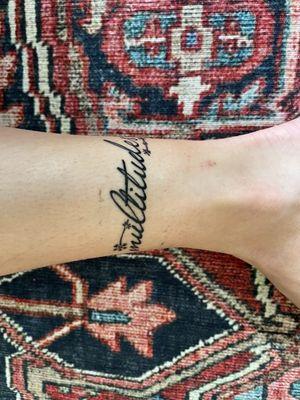 Anklet tattoo