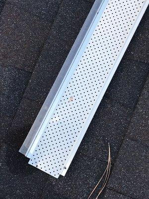 Gutter guards available to cut down on clogging, keep your leaves out of the gutters.