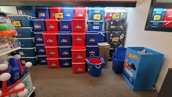 Coolers and more coolers.