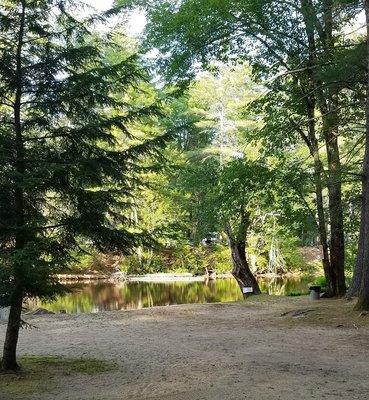 Tent area looking toward the beach