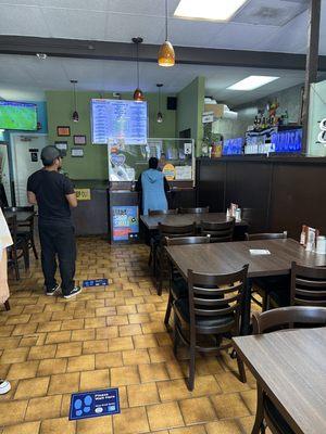 Interior and ordering counter