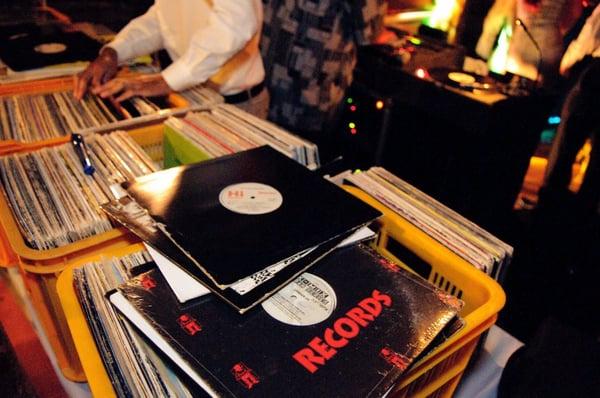 REAL records were spun at our wedding!