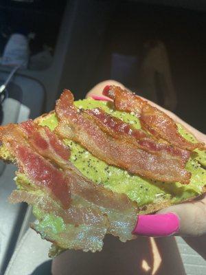 Avocado Toast with bacon