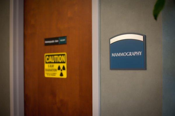 Mammography Room - 3D screening with state of the art technology.