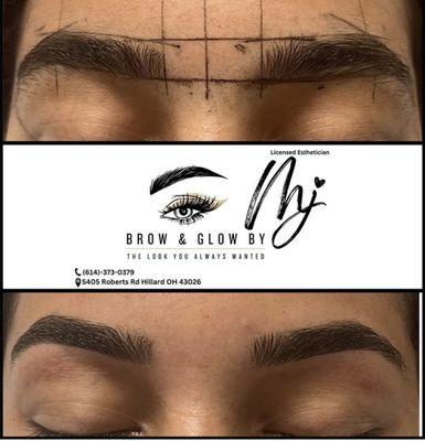 Brow Threading and Tint