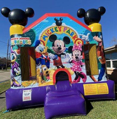 Mickey Mouse bounce house rental from About to bounce inflatable rentals in New Orleans. 
#partyrentalservice
#partyrentals