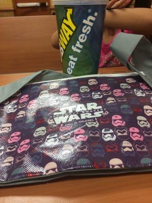 Kid meal Star Wars bag