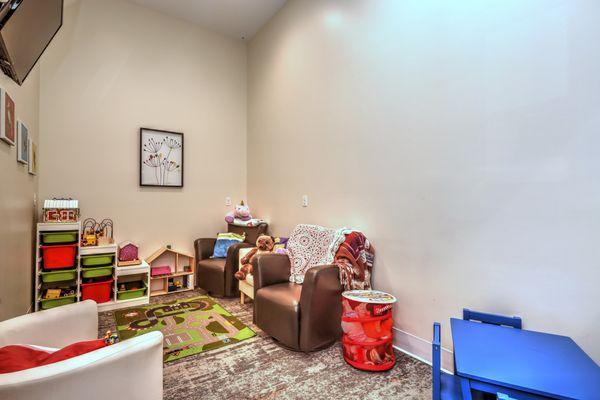 Our spacious children's room. In an effort to accommodate everyone in the family.