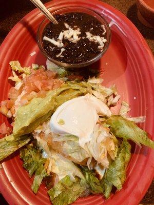 Lunch chimi, meh. Very good black beans though.