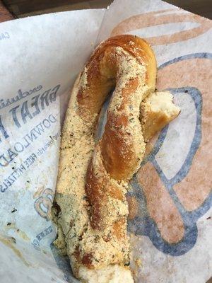 Garlic and park pretzel