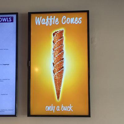 Waffle cones for a dollar