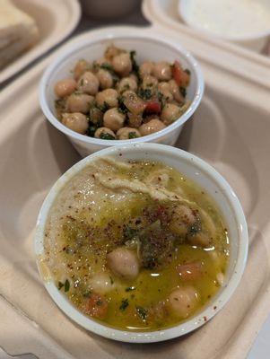 Hummus & chickpea salad