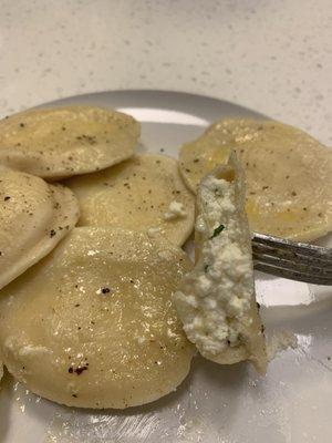 More cooked ravioli