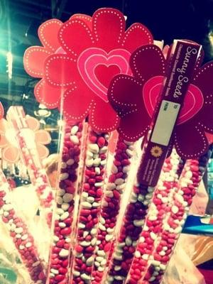 Valentine's candy flowers...