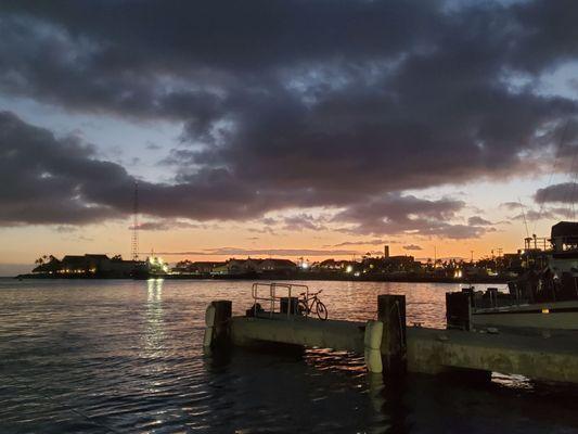 Sunset from the pier.