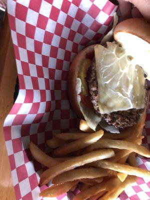 1/4 lb Fatburger and fries.