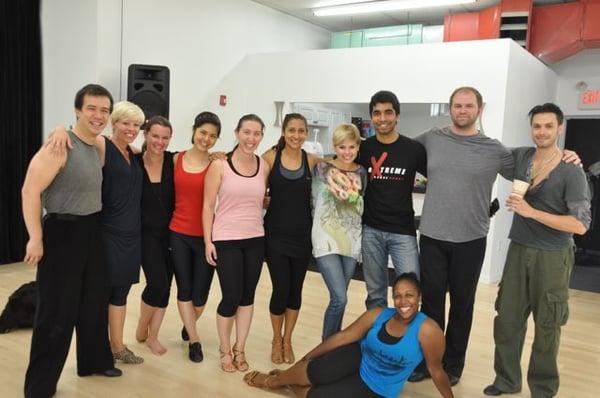 Group photo after great workshop with World Latin Finalist Martino and Michelle!