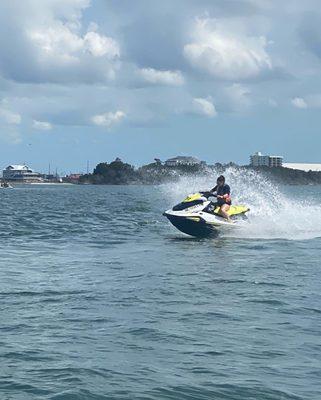 Racing around Morehead City Waterfront.