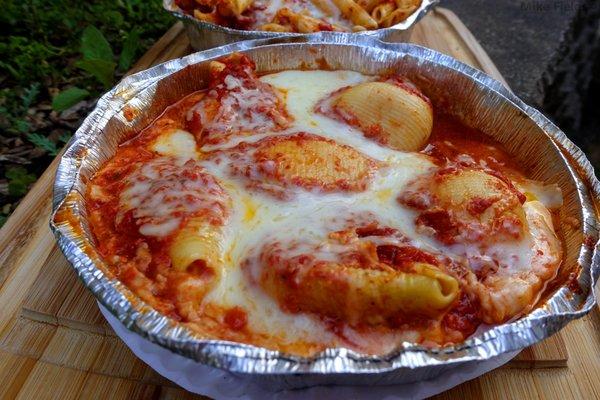 Baked stuffed shells