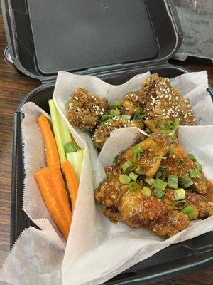 Sweet heat Thai and Korean wings