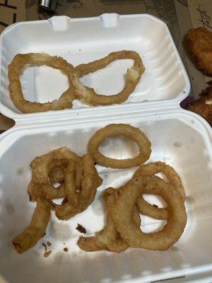 Onion rings....