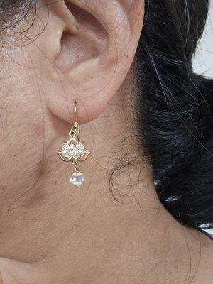 Lotus earring