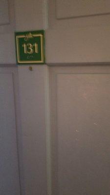 Room 131. Smoking room. He charges extra for non smoking rooms.