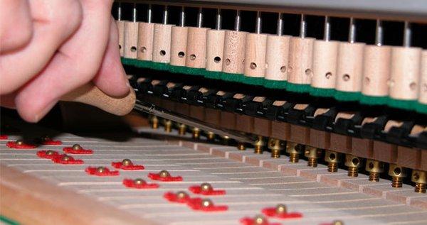 Piano tuning and regulation.