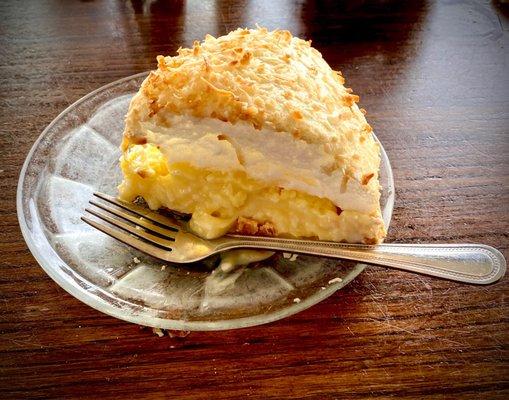 Restaurant made Coconut Cream Pie.  Best you'll ever eat!!!