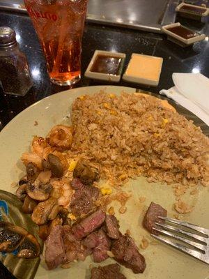 Steak and shrimp