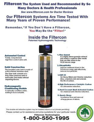 This is the 4 stage filtration with conditioning that provides the great tasting water