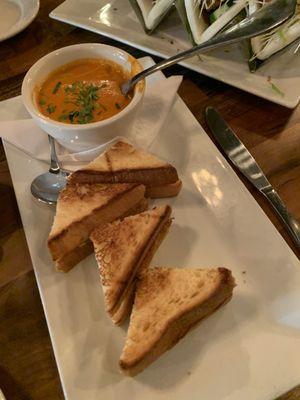 Grilled cheese and tomato soup