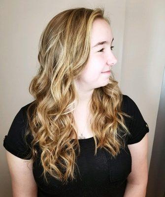 Balayage Color Technique COLOR.ME by Kevin Murphy Styled with SEVEN haircare style cream and mousse  Styled with a tapered wand