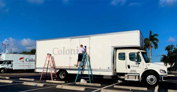 A new Colonial Van Lines Truck is being added to the Fleet